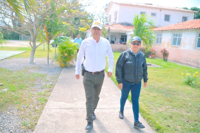 El secretario de Seguridad Ciudadana C/G Antonio Peña inspeccionó el avance de los trabajos