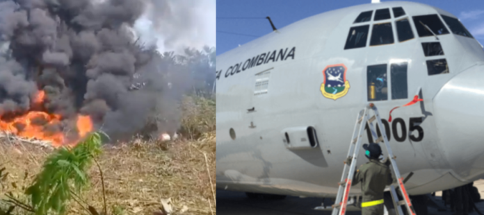 Con el accidente del avión Hércules de la FAC, han sido cinco los ocurridos en lo corrido de este año en Colombia. Foto cortesía: Composición EL TIEMPO