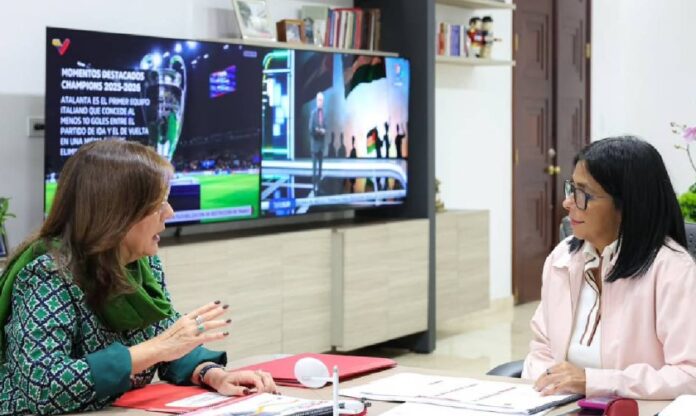 Durante el encuentro, la Mandataria encargada revisó el estatus del Plan Nacional de Vialidad 2026