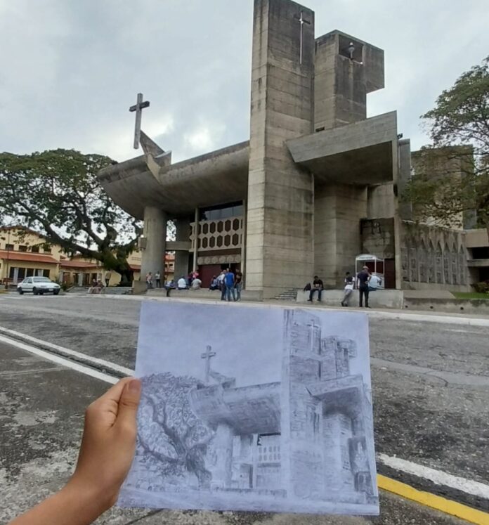 El joven fue galardonado su obra referente a la catedral de nuestra ciudad capital de Yaracuy