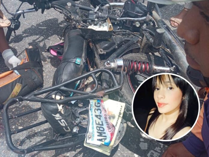 En el accidente murió instantáneamente una adolescente de 16 años, de nombre Duvraska Mendoza