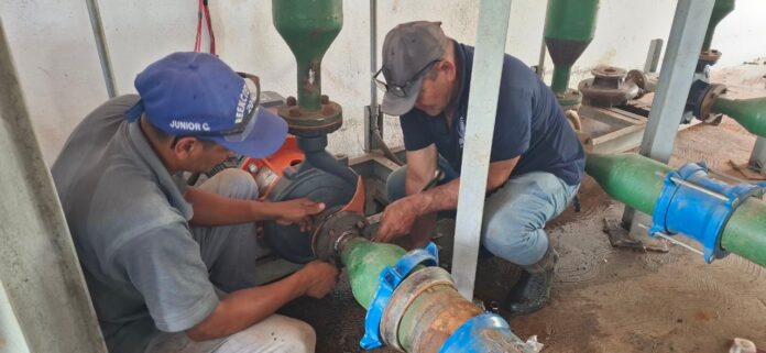 Uno de los proyectos fue la reactivación de la estación de bombeo de la Ciudadela Hugo Chávez en San Felipe