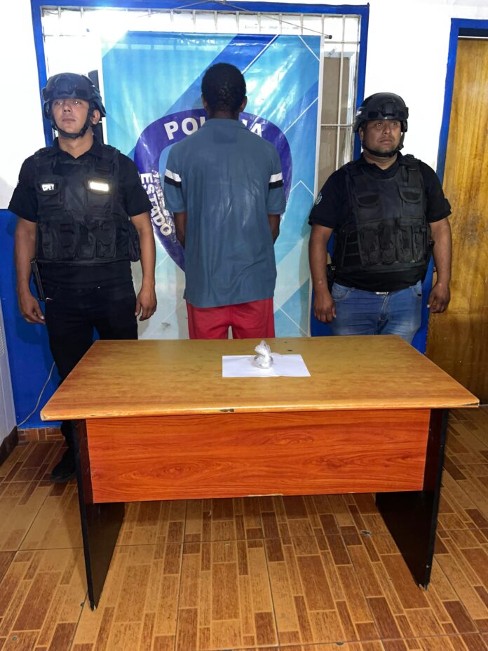 El aprehendido fue trasladado al comando policial y allí lo pusieron a la orden de la fiscalía del Ministerio Público