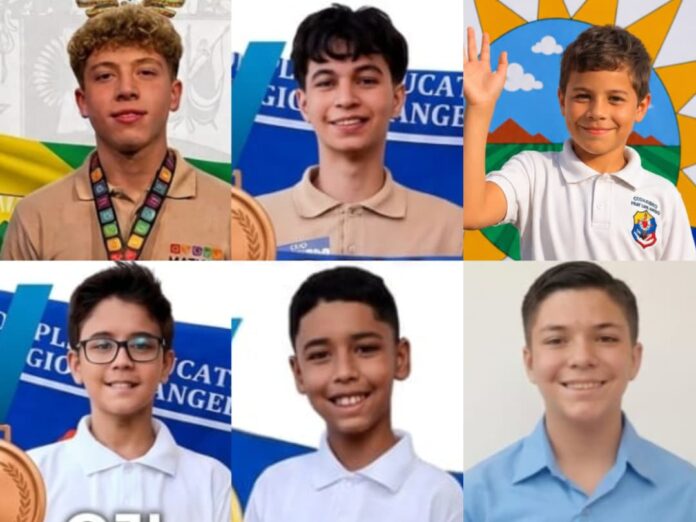 Las medallas de oro las ganaron Jesús Laviana, estudiante de sexto grado del Colegio Los Ángeles en la Olimpiada Recreativa de Matemáticas (ORM) y Diego Yépez, del Colegio Santa María en Chivacoa, en la Olimpiada Juvenil de Lengua (OJL).