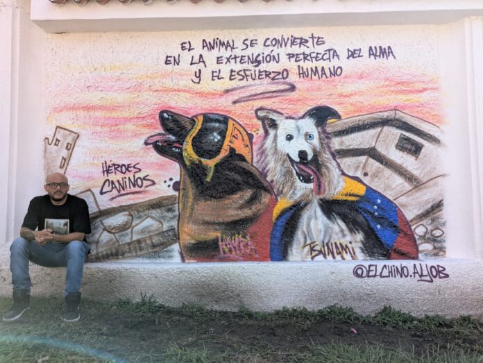 El arte fue diseñado en la parte externa de la sede del Centro de Investigaciones Gastronómicas (CIG) de la Universidad Nacional Experimental de Yaracuy (Uney)