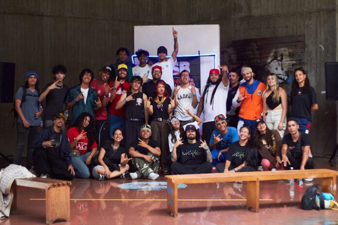 Leyda Rondón, directora de Raíces Crew, Mauricio García (Stratos) y Adailyn Betancourt (Hada), directora de Proarte Vzla por Yaracuy, forman parte de los organizadores de este evento.